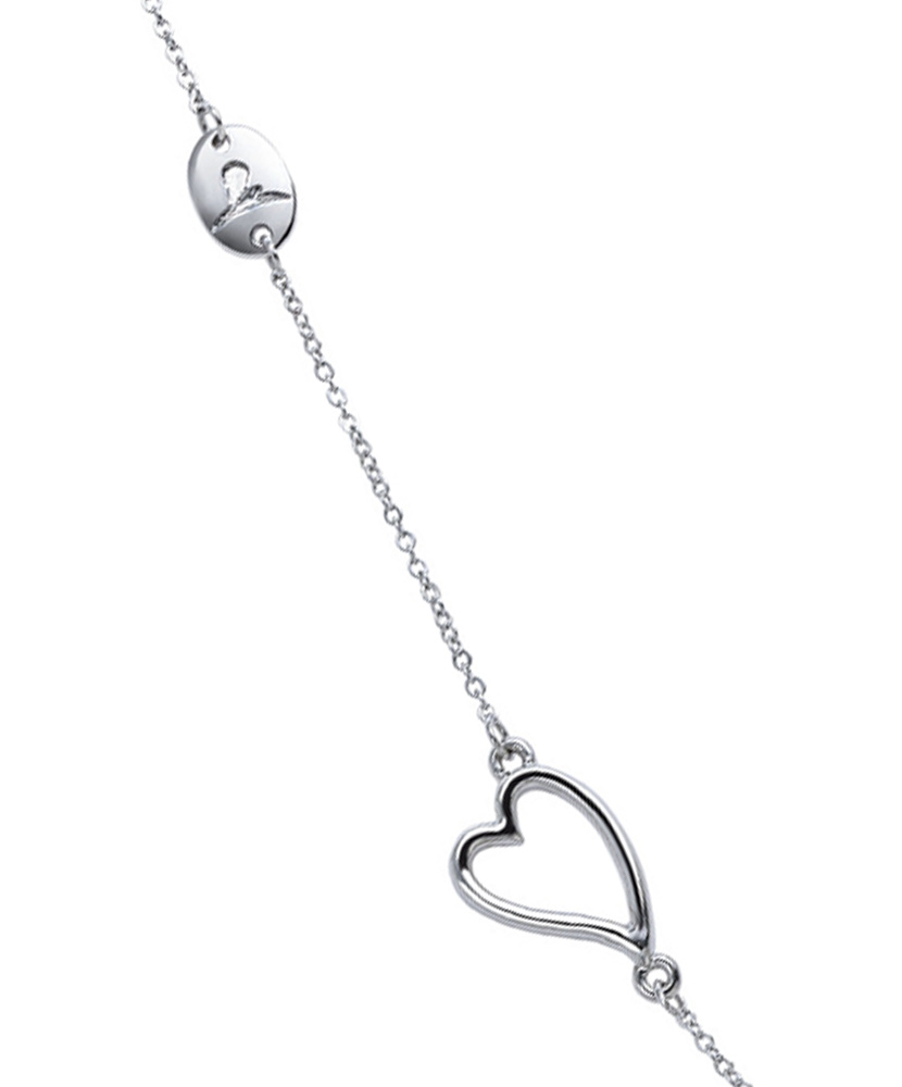 Silver Single Heart Necklace